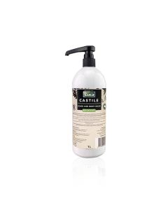 Castile 100% Organic Liquid Soap - Eucalyptus - 1Lt Pump Pack